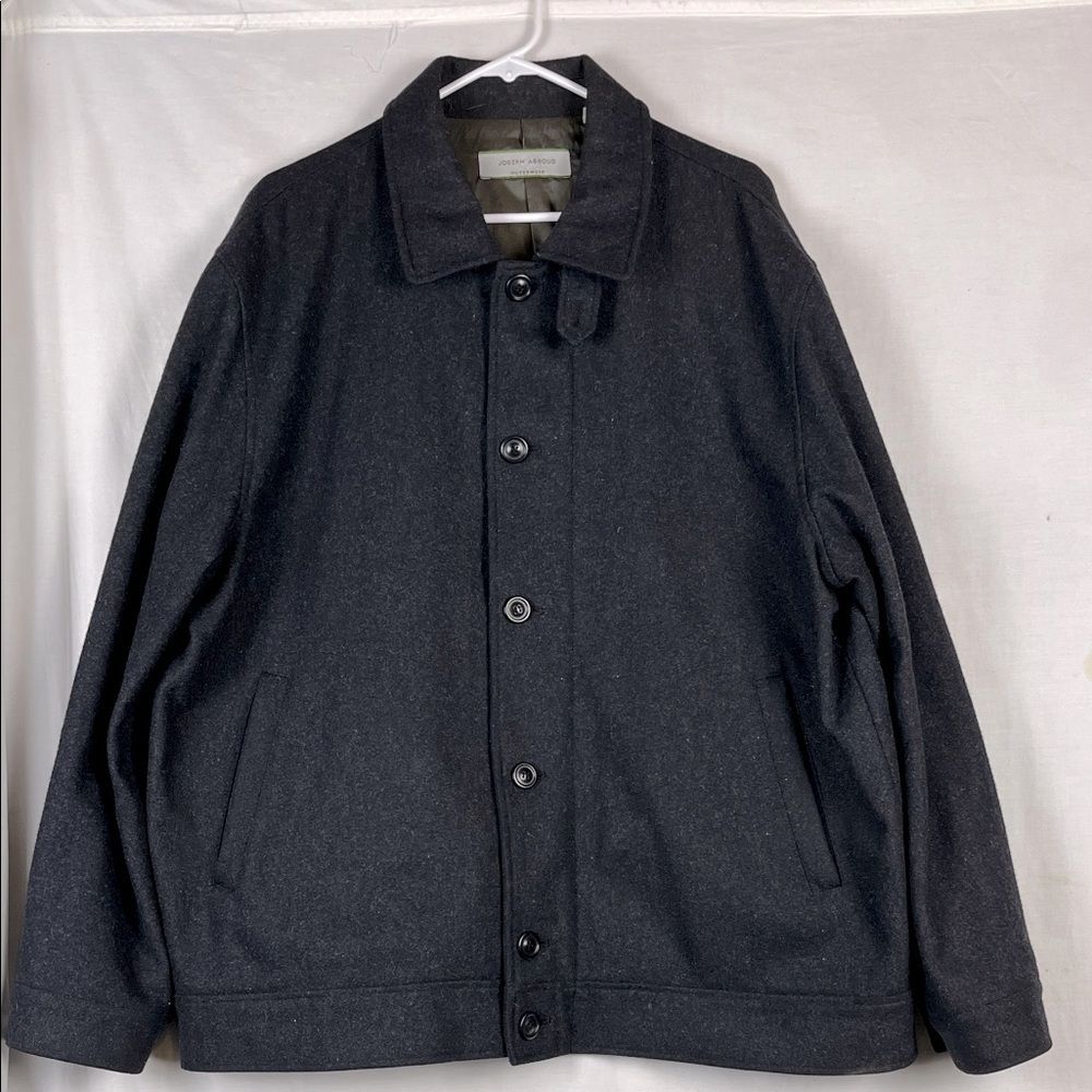 Joseph Abbound Wool Blend Dark Gray Jacket